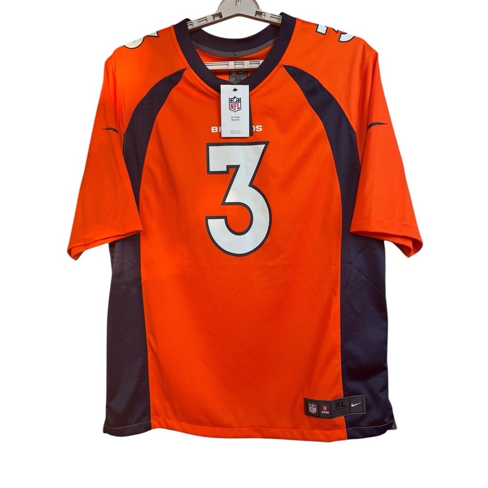 Denver Broncos On Field NFL Russell Wilson Nike Adult Jersey XL Loose Fit NWT